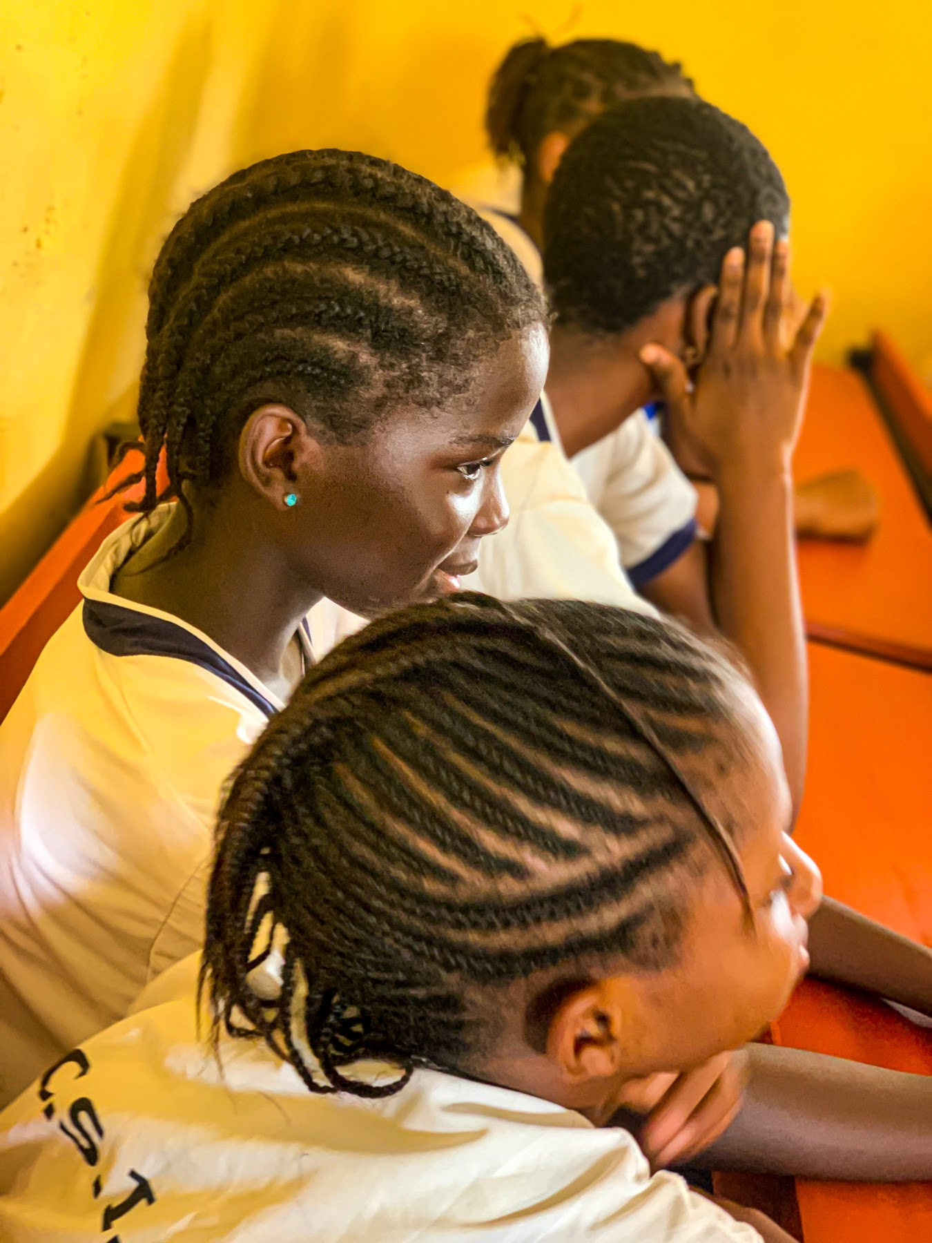 Young girls in a YVEI safeguarding session